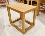 老榆木凳子免漆方凳茶桌凳换鞋凳囧字凳现代中式禅意家具做工好