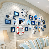 地中海装饰画卧室壁画现代客厅挂画组合有框玄关餐厅欧式风格墙画