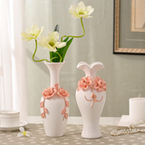 欧式现代纯手工陶瓷小花瓶摆件 时尚家居创意装饰品玄关摆件 包邮