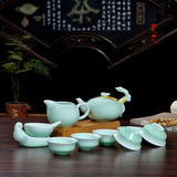 茶具套装新品功夫茶具家用陶瓷龙泉青瓷生肖茶杯茶具套装特价办公