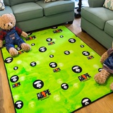 潮牌宝宝爬行垫儿童游戏地垫客厅卧室茶几现代地毯可水洗加厚折叠