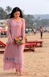 在红尘旅行女装甜美飘逸印度海边度假民族风文艺仙女范儿连衣长裙