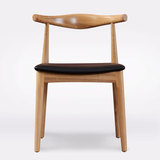 实木餐椅 牛角椅北欧式宜家靠背椅书房酒店餐厅创意椅子设计师椅