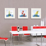 现代客厅挂画欧式田园风格装饰画花卉画卧室画简欧餐厅墙壁画