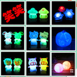 七彩发光小夜灯儿童闪光玩具玫瑰灯猪猪灯笑脸灯蘑菇灯卡通小猫