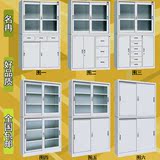 上海加宽钢制文件柜铁皮柜玻璃移门档案柜资料柜铁柜储物柜子带锁