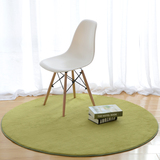 家纺圆形地毯 简约时尚茶几卧室吊篮家用纯色园毯 电脑椅地毯