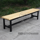 公园户外排椅实木排椅浴室更衣室长条凳钢木不锈钢长条凳换鞋长凳