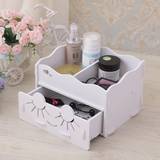 欧式桌面化妆品收纳盒创意抽屉式梳妆台浴室洗手间整理箱首饰盒