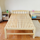 折叠床单人床松木床双人床简易床木板床午休床实木床成人小孩顺丰