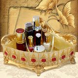 透明多功能化妆品收纳盒 组合 树脂收纳化妆盒 梳妆台桌面收纳柜