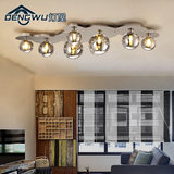 灯屋简约创意个性现代不锈钢灯具客厅卧室房间餐厅玻璃LED吸顶灯