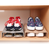 日本鞋架 鞋柜简易收纳架 上下层现代简约鞋子收纳架两倍节省空间