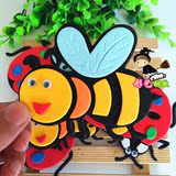 幼儿园教室环境布置材料 泡沫立体蜜蜂卡通昆虫动物墙贴装饰品
