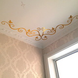 天花板吊顶装饰墙贴贴纸欧式壁花藤客厅卧室创意浪漫温馨沙发背景