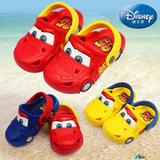 迪士尼闪电麦昆儿童凉拖鞋防滑男童汽车洞洞鞋沙滩鞋小童软底凉鞋