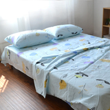床单单件 纯棉加厚欧式田园简约11.5米1.8m2.0床三件套 全棉被单