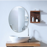 浴室镜高档卫浴镜 椭圆形斜边 防水防雾卫生间镜子 梳妆台镜包邮