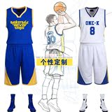 篮球服套装男 勇士球衣 汤普森 库里 篮球背心 球服个性定制DIY