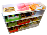 蒙氏教具柜玩具柜幼儿园储物柜分类架木质玩具架儿童玩具柜可拆装