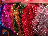 圣诞节毛条拉花彩带 晚会庆典 教室幼儿园布置 店铺装饰彩条批发