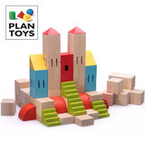 原装进口plantoys 创意城堡大块木制积木儿童益智早教玩具礼物
