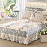纯棉床裙床罩单件全棉成套床垫保护套1.2m/1.5m/1.8防滑床单床盖