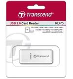创见（Transcend）USB 2.0 RDP5 迷你读卡器（白色）