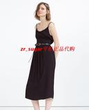 ZARA正品代购 新款女装 中长版吊带连衣裙 编号  4886/047