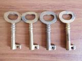 铜钥匙 老钥匙 建国时期老货 早期老式钥匙 铜杂件 古玩收藏 一组