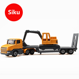 德国仕高SIKU合金车模金属工程车模型套装汽车运输车儿童玩具车模