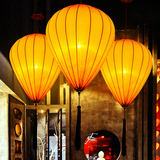 中式布艺浪漫新古典现代气球吊灯餐厅火锅店茶楼美容休闲会所灯笼