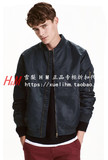 HM H&M专柜正品代购男装夹棉尼龙飞行员夹克外套0406059002