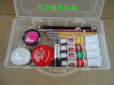 戏剧戏曲化妆品配件 油彩盒 化妆工具盒 可拆卸隔板 手提格子盒