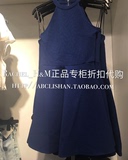 H&M HM女装专柜正品折扣代购 6月 后拉链挂脖无袖收腰连衣裙现货