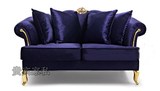 欧式新古典布艺双人沙发现代客厅单人三人雕花沙发美式影楼沙发