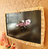 韩式田园电视机罩 液晶电视防尘罩电视边框电视套 显示器罩