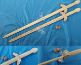 龙泉宝剑桃木剑儿童玩具木制长剑实木硬剑练习表演道具木剑未开刃