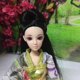韩娜3D真眼娃娃中国古代发型娃头中国古装芭芘芭比女孩可儿
