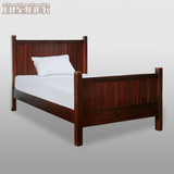 美式黄杨木全实木床 单人床 儿童床 宜室宜家 现代简约 美式家具