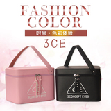 韩国3ce化妆包时尚手提化妆箱专业大容量带隔层化妆品收纳包防水