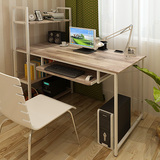 简约电脑桌 台式桌家用简约现代书柜简易办公桌环保书桌书架组合