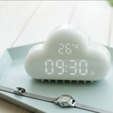 创意MUID2代LED云朵电子智能闹钟学生儿童卧室夜光床头桌面座钟