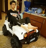 王俊凯同款儿童电动车越野吉普宝宝婴幼儿玩具可坐人电瓶四轮童车
