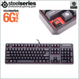 SteelSeries赛睿 6GV2黑/红轴版机械键盘LOL CF WOW 游戏竞技键盘