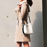 欧美大牌锁扣水桶女包 休闲手提包潮3.1简约时尚新款女士斜跨包包