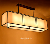现代简约新中式客厅灯长方形烛台吊灯创意餐厅灯酒店工程吊灯