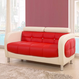 韩式双人沙发 小户型家具 创意简约沙发 现代卧室躺椅 非真皮沙发