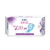 正品ABC卫生巾纯棉夜用超级薄超长棉柔420mm10包包邮超市批发K89