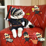 贝多芬宠物/日本Kojima猫姬宠物直立装变身装猫咪制服猫衣服 警服